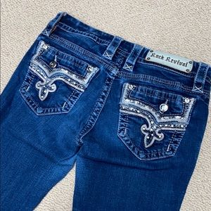 Size 27 Rock Revival Skinny Jeans.